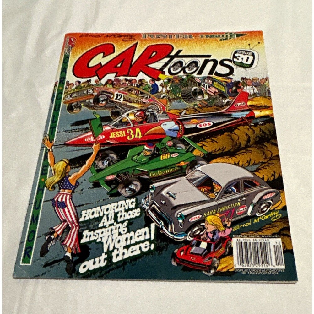CARtoons Magazine Issue 30 Dec Jan Errol McCarthy with Poster Shirley Muldowney